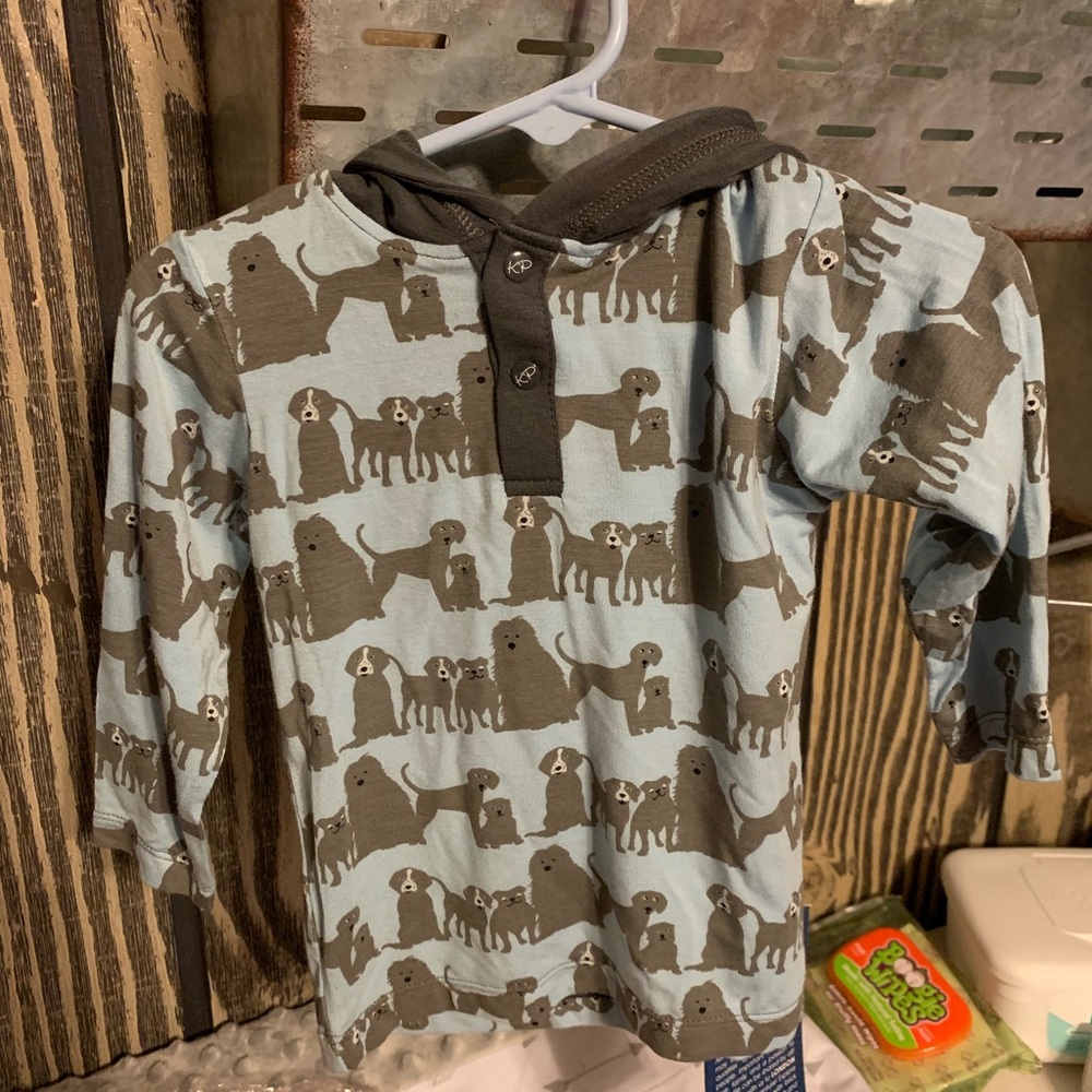 BNWT Kickee Pants long sleeve hoodie T 18/24